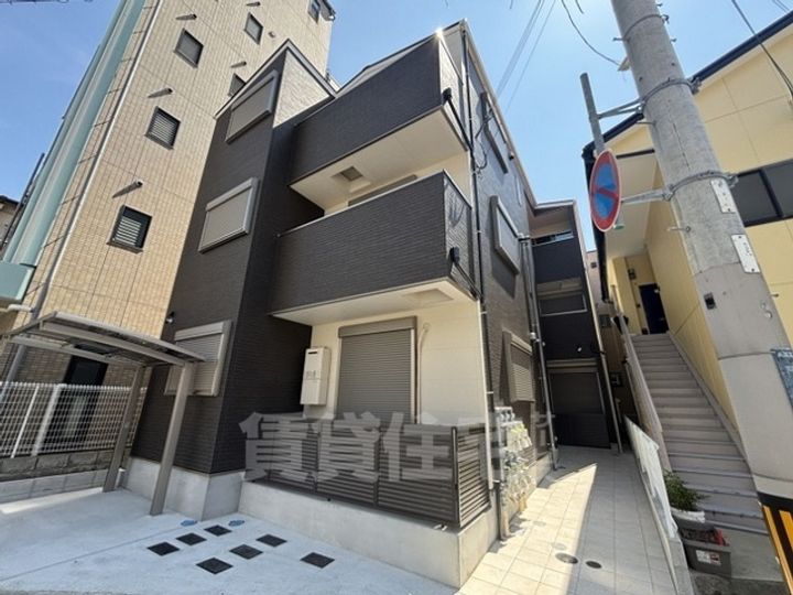 門口町新築賃貸アパートの外観