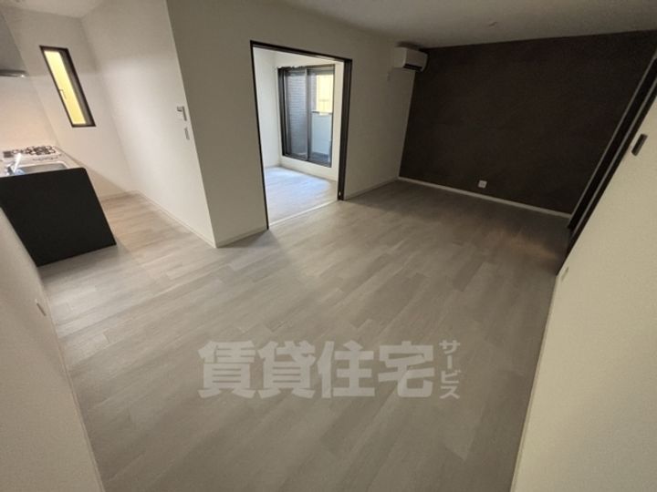 門口町新築賃貸アパートの居間