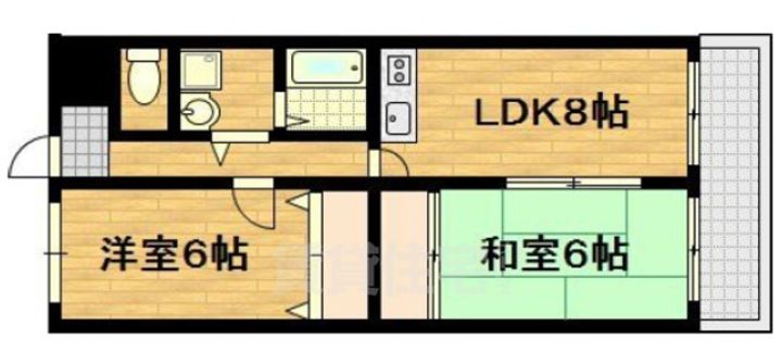 カルモ中村の間取り