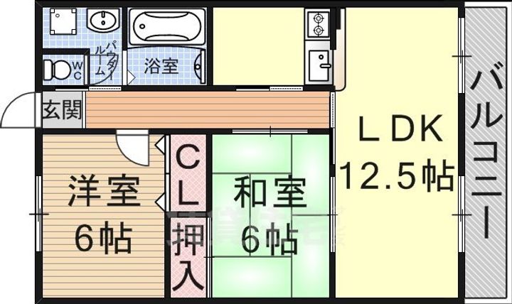 シャトーアルバ2の間取り