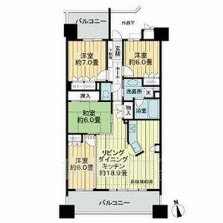 ライオンズガーデン東別院の間取り