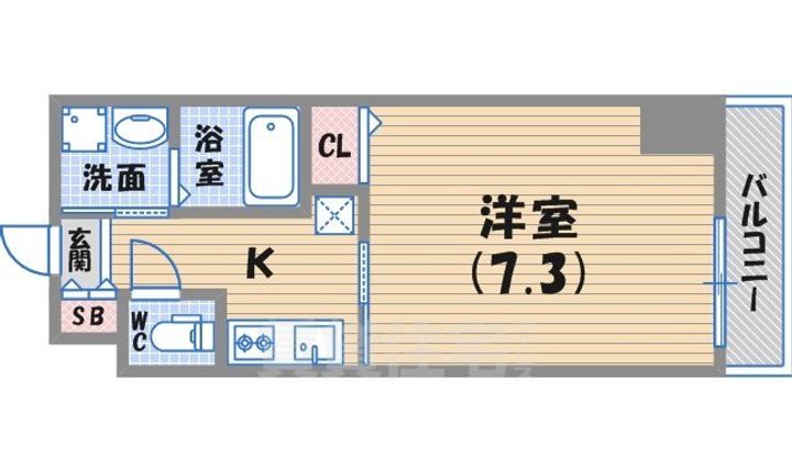 西宮北口プライマリーワンの間取り