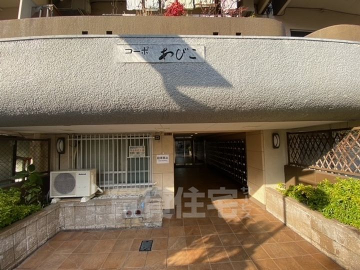コーポあびこの玄関