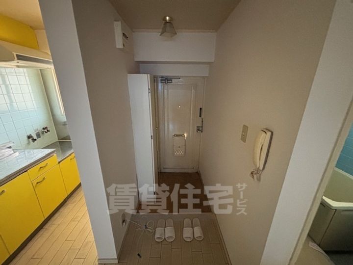 コーポあびこの玄関