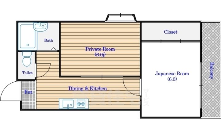 パラッツオFの間取り