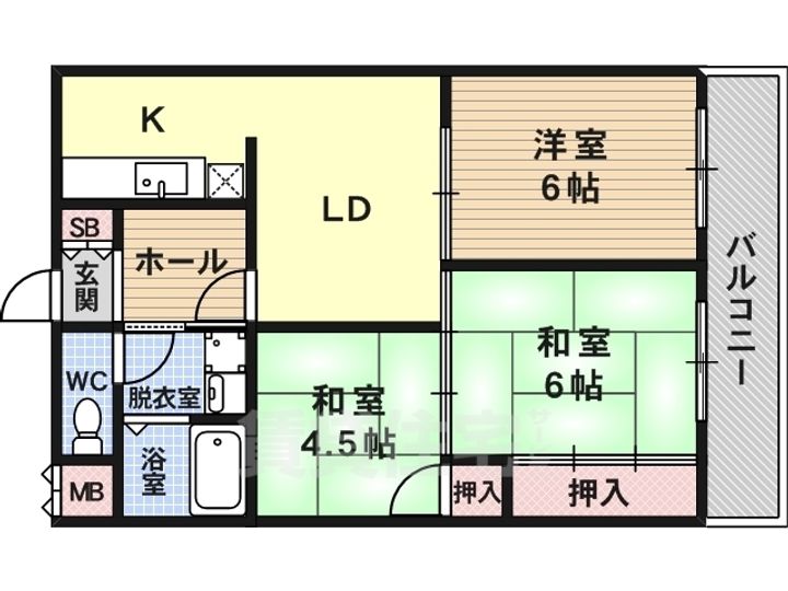 ドムール祐村506の間取り