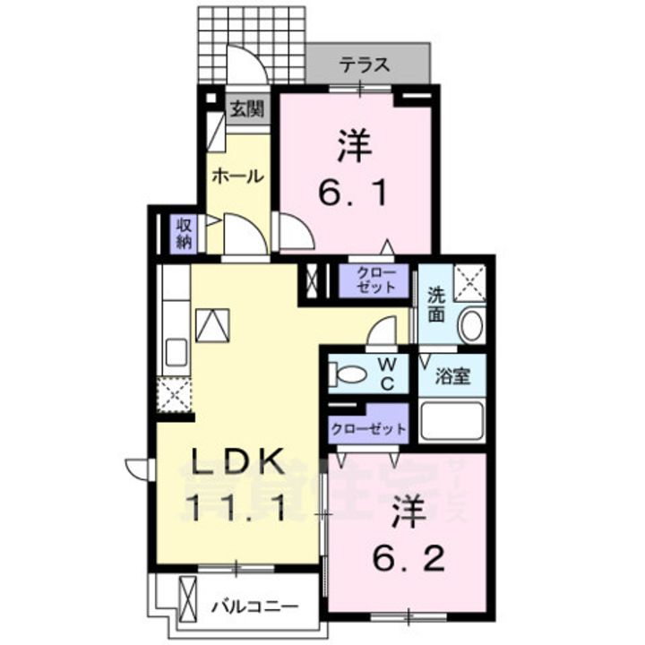 グランツ プランドールAの間取り