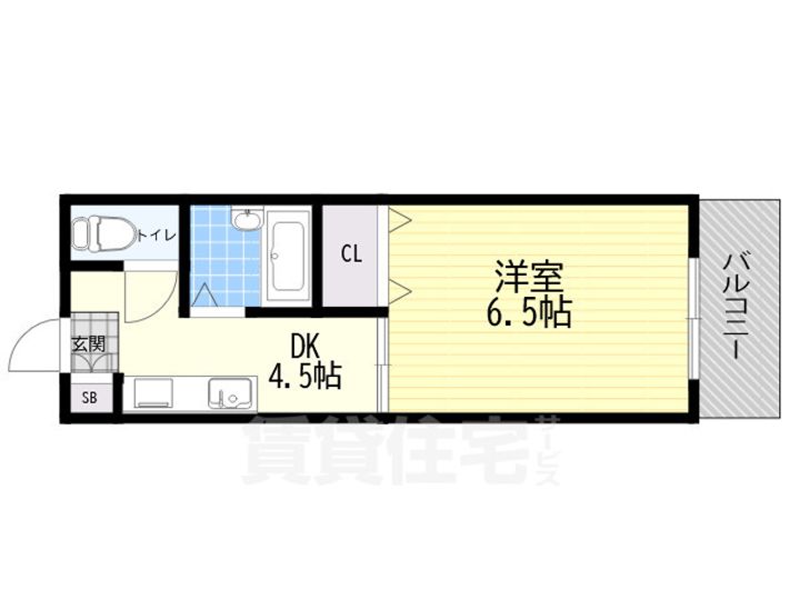 大阪府大阪市城東区成育4丁目の賃貸マンションの間取り