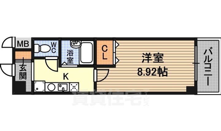 アルビオン新北野の間取り