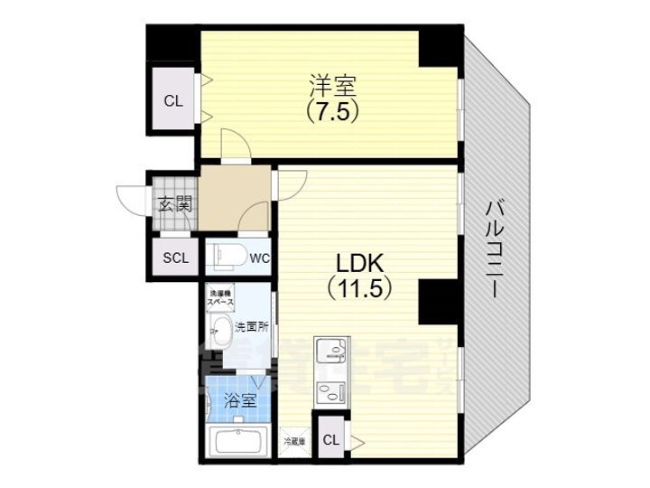グルーブ神戸元町アリアの間取り