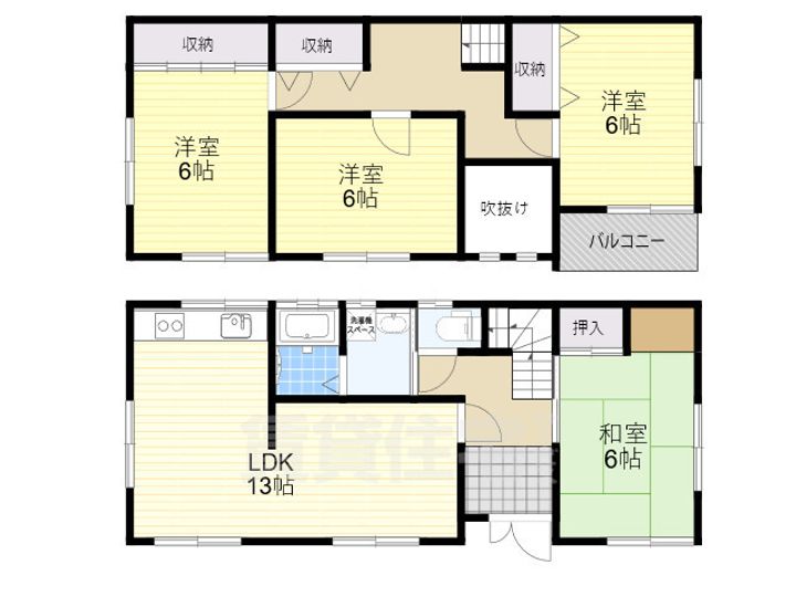 奈良県奈良市川上町(一戸建)の賃貸物件の間取り