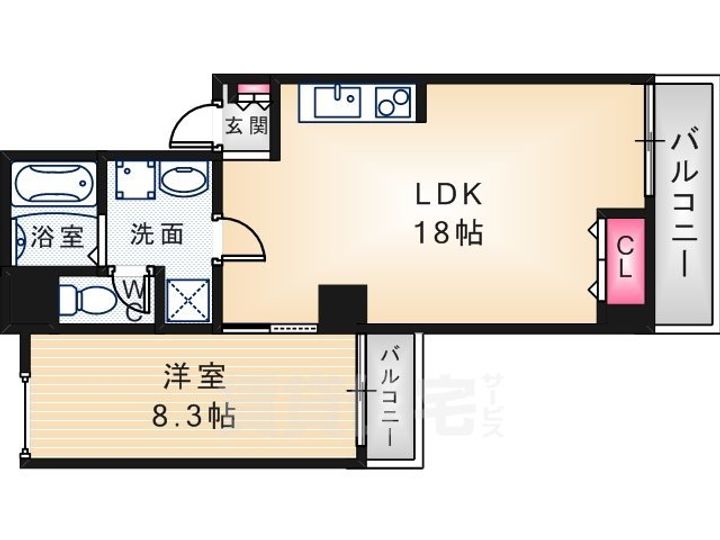 COZY園田の間取り
