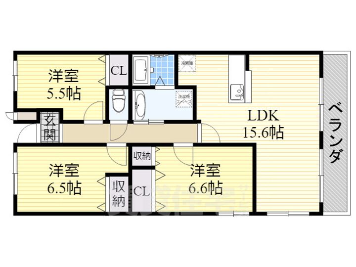 エクレール西井の間取り