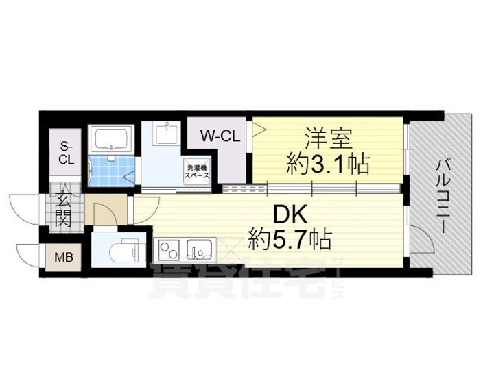 エステムコート大阪プリュームの間取り