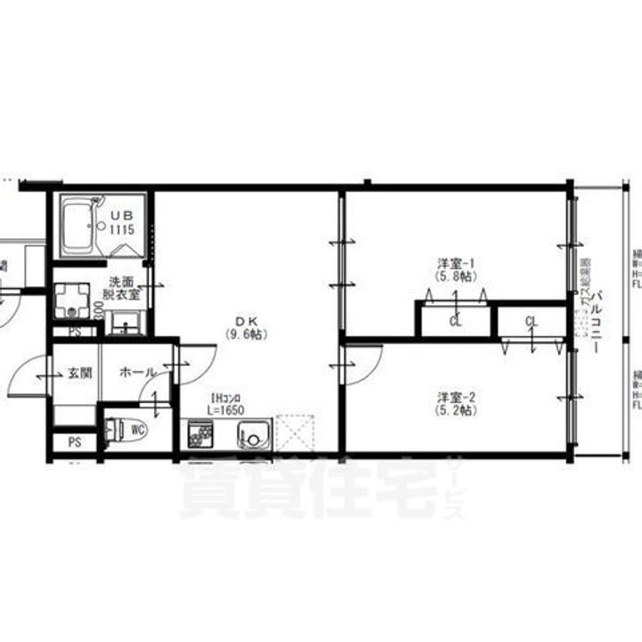 セレノックス尼崎の間取り