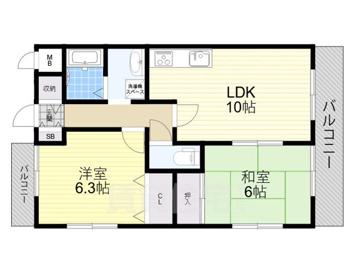 ゼハールト稲葉の間取り
