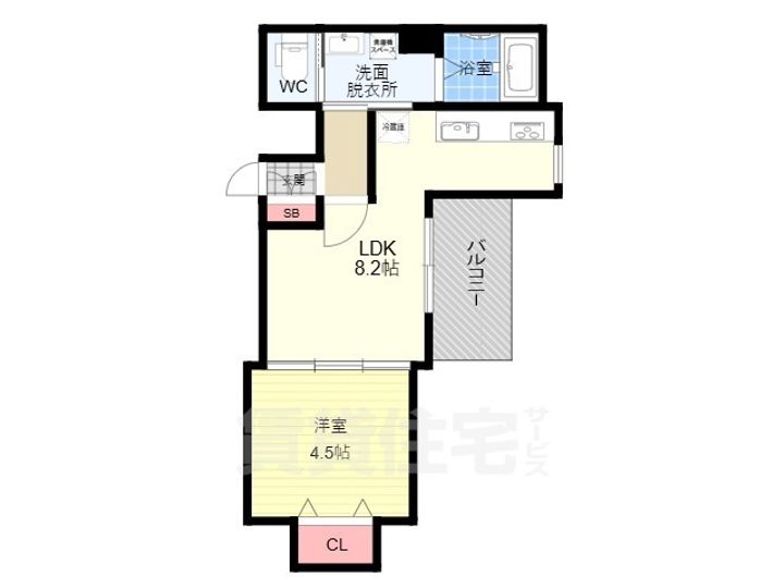 レクエルド桃山の間取り