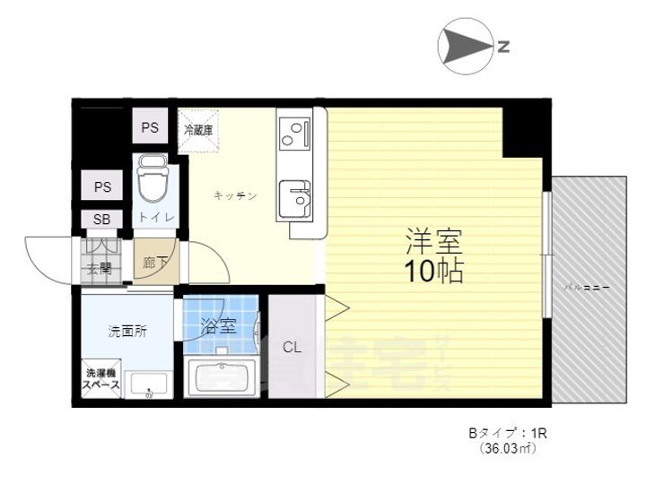 パレス東洋豊里2号館の間取り