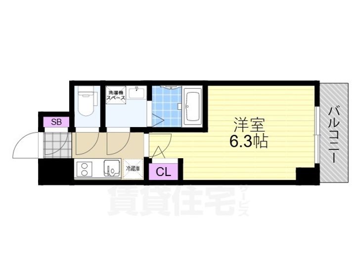 大阪府大阪市淀川区加島3丁目の賃貸マンションの間取り
