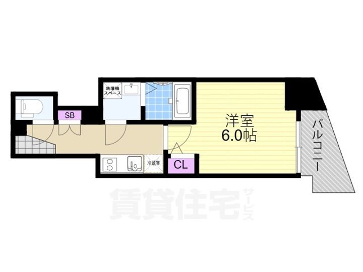 大阪府大阪市淀川区加島3丁目の賃貸マンションの間取り