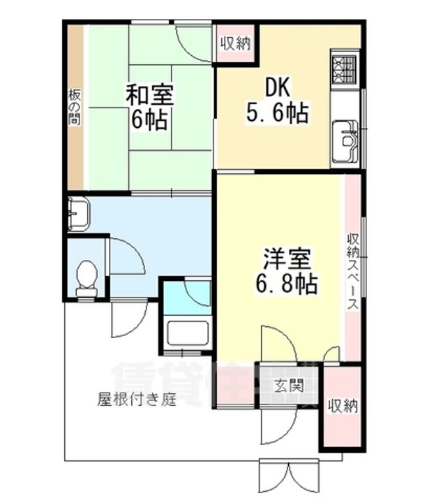 奈良県奈良市疋田町1丁目(一戸建)の賃貸物件の間取り
