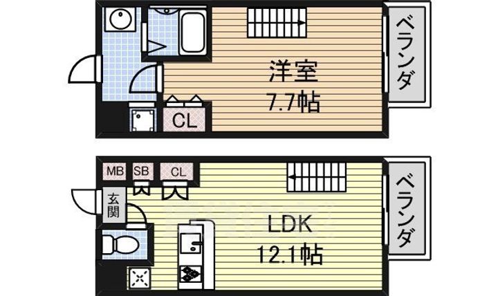 シエルブルー栄の間取り