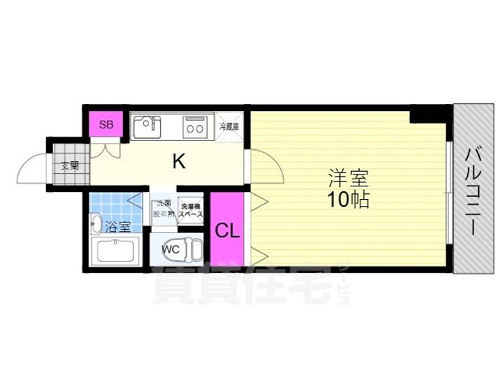 ホライズン衣棚の間取り