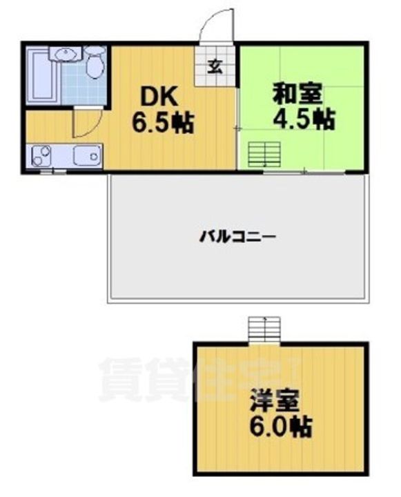 サンハイツ嵯峨野の間取り
