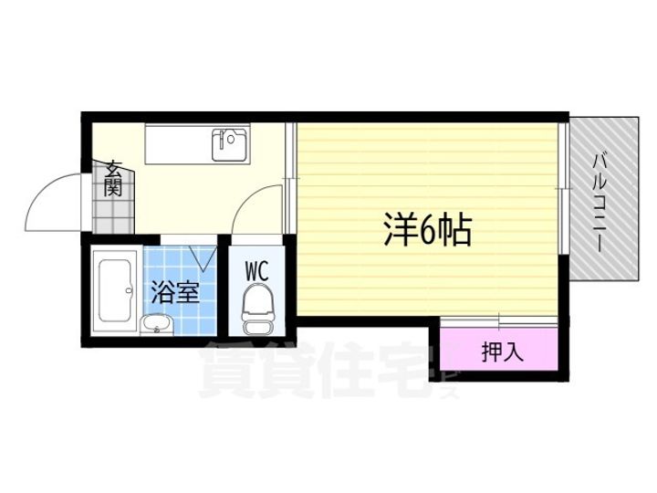 ハイツエイワB棟の間取り