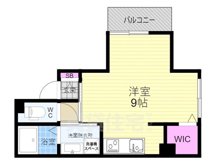 京都府京都市中京区朝倉町の賃貸マンションの間取り