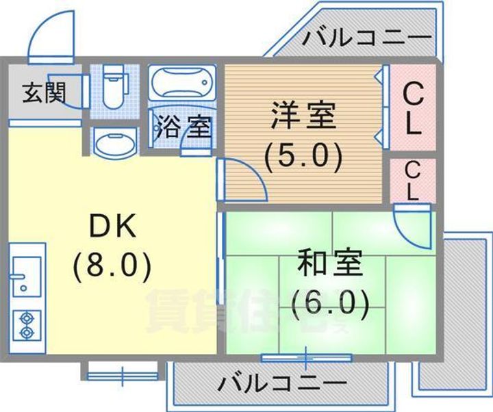 サンビルダー新神戸201の間取り