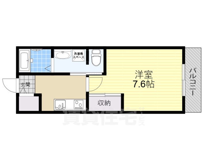 大阪府豊中市刀根山元町の賃貸アパートの間取り