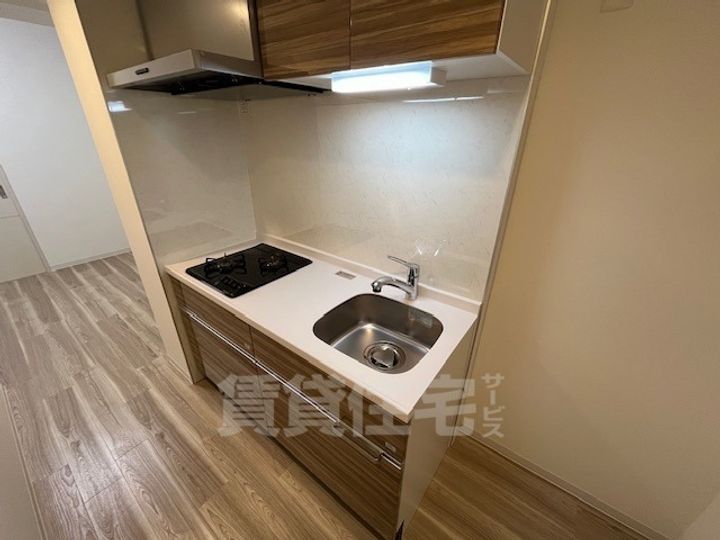 大阪府堺市堺区一条通の賃貸マンションのキッチン