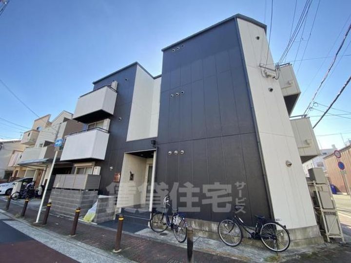 大阪府大阪市旭区清水4丁目の賃貸アパートの外観