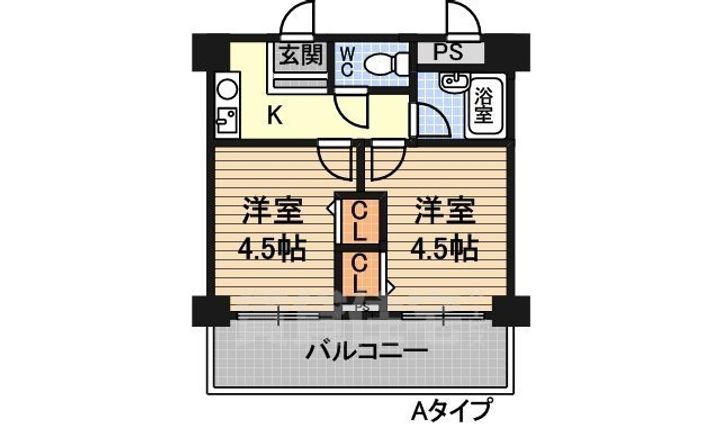 木川東エクセルハイツ813の間取り