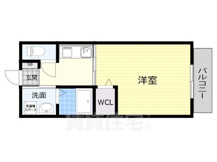 大阪府茨木市南春日丘7丁目の賃貸アパートの間取り