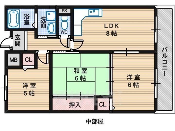 シャトレKTの間取り