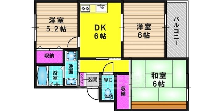 LA・FENICEの間取り