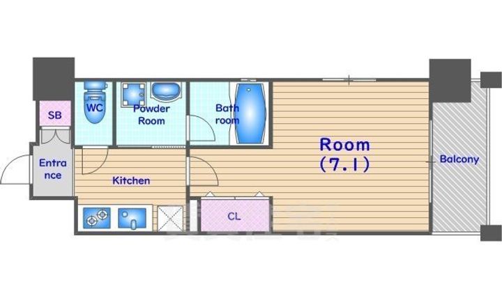 ベラジオ京都烏丸十条2の間取り