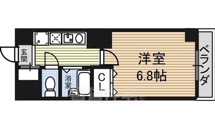 愛知県名古屋市千種区朝岡町2丁目の賃貸マンションの間取り