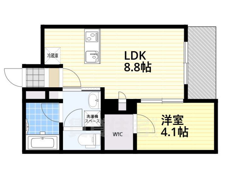 大阪府大阪市都島区都島中通3丁目の賃貸マンションの間取り