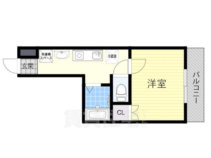 大阪府大阪市都島区都島北通2丁目の賃貸マンションの間取り