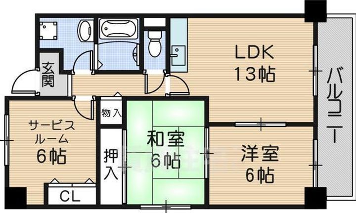 デルニエハイツの間取り