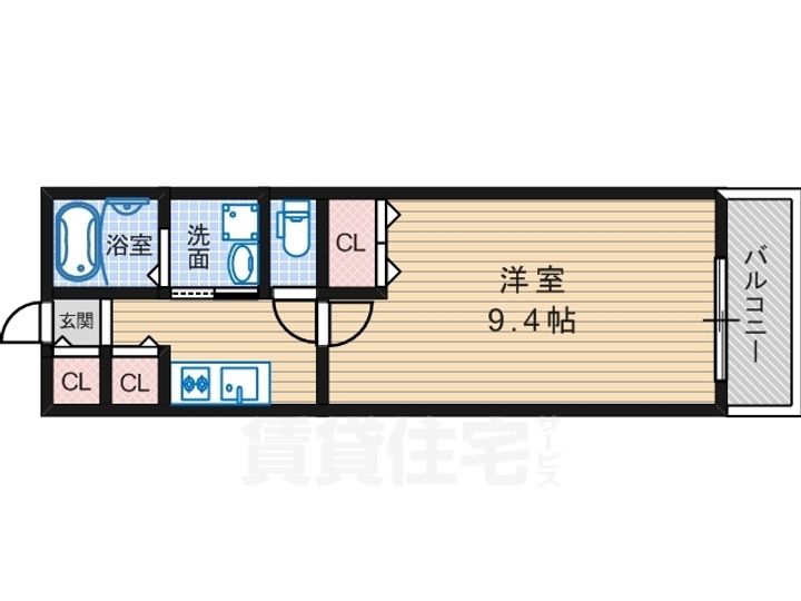 大阪府大阪市住吉区杉本2丁目の賃貸アパートの間取り