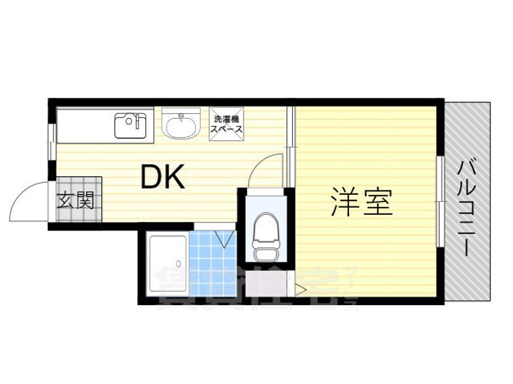 大阪府大阪市住吉区我孫子東3丁目の賃貸マンションの間取り