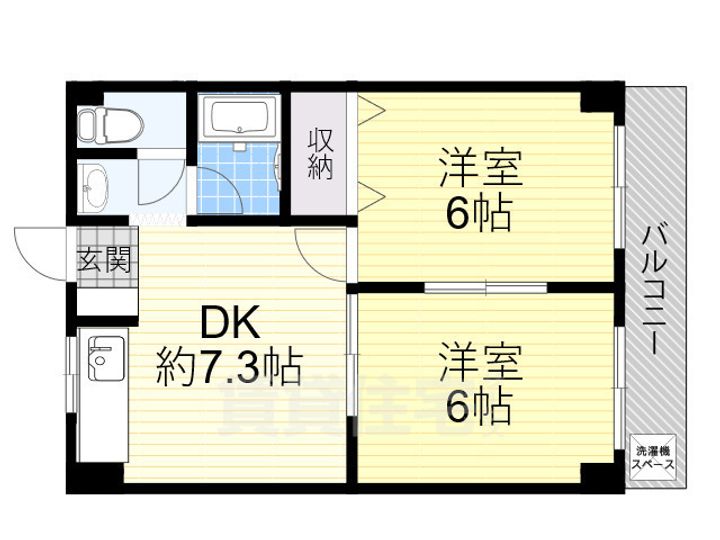 サンワロイヤルマンションの間取り