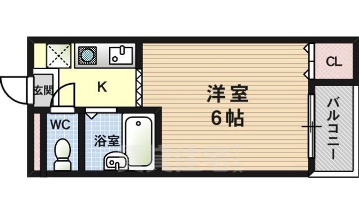 大阪府大阪市西淀川区御幣島2丁目の賃貸マンションの間取り