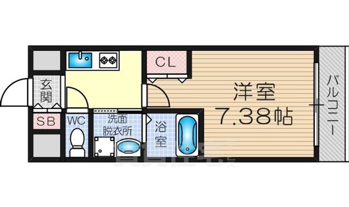 グローリア新北野の間取り