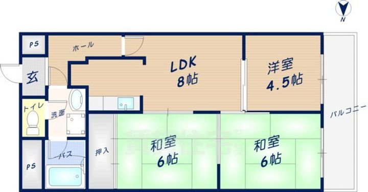 グリーンハイツもりきくの間取り