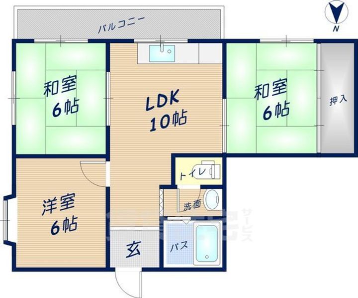 スカイハイツの間取り